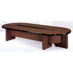 豪華型全木皮彎角會議桌