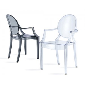 赫拉時尚簡約扶手椅 透白色 (801/座高47公分)