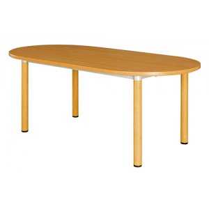 木紋檯面橢圓會議桌