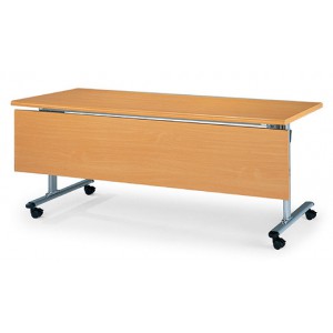 2×6尺(胡桃木紋) 檯面可掀式會議桌、自動前擋